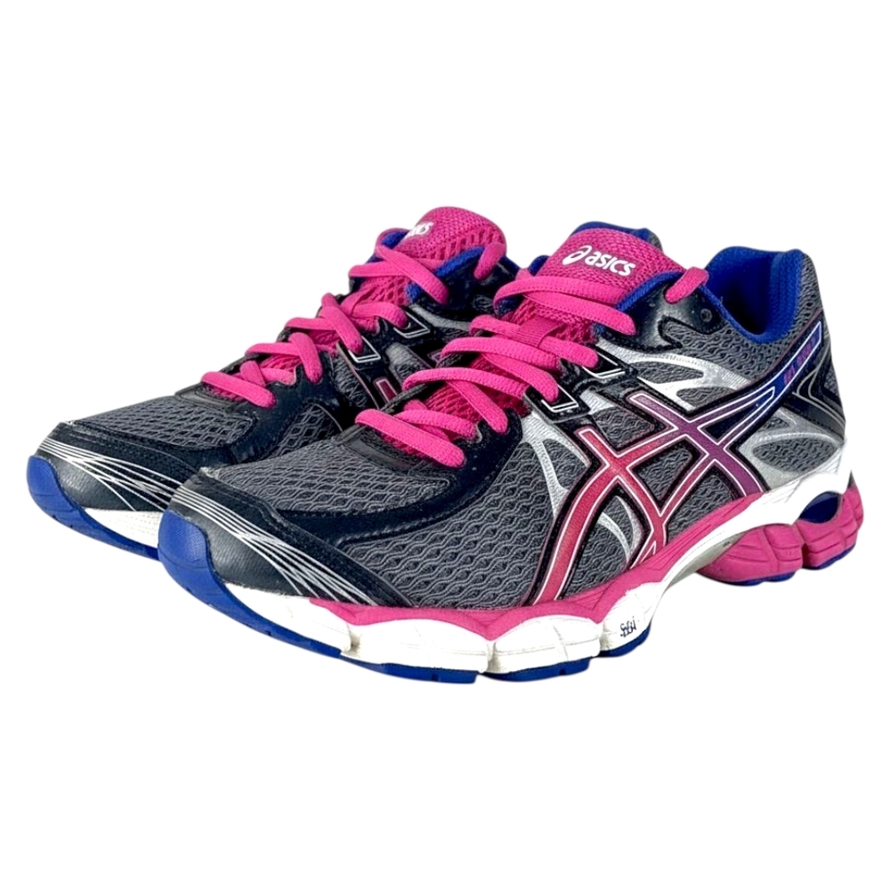 Asics Gel Flux 2 Gray Pink Purple Speva Running Sneakers Athletic Shoes Sz 9